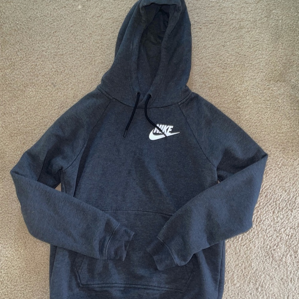 Women’s Charcoal Grey Nike Hoodie- Size Small
